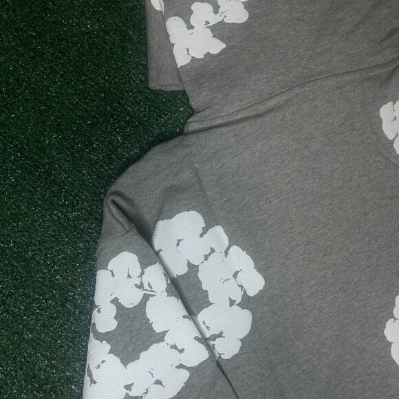 Denim Tears Hoodie Grey/White Size Small & Medium - Picture 7 of 8